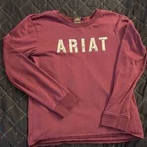 Ariat Burgundy Long Sleeve Tee